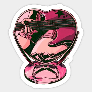 Bass Girl Sticker